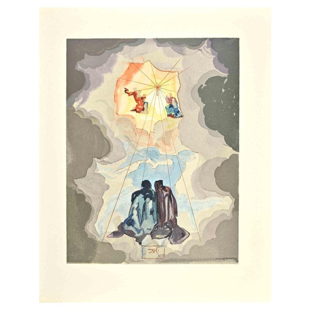 Salvador Dali, Cacciaguida’s History, Woodcut, 1963 For Sale
