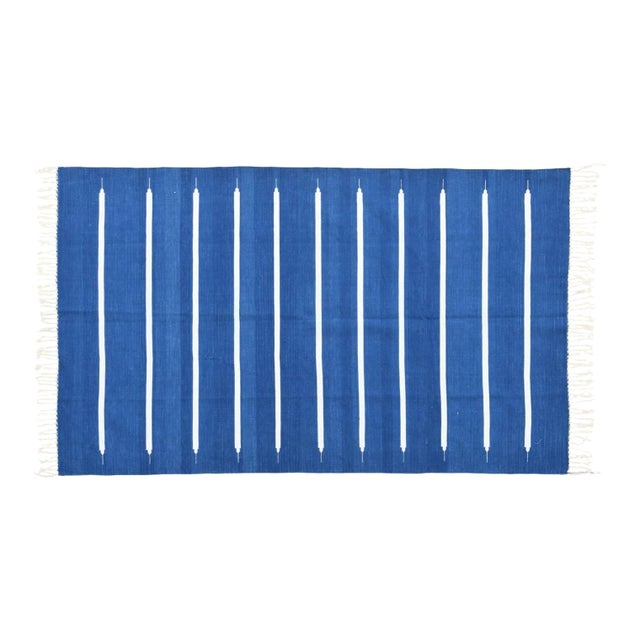 Adina Rug, 5x8, Blue For Sale