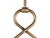 Brass and Clear Murano Glass Pendant Light attributed to Barovier & Toso For Sale - Image 3 of 13