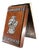 Wooden Notepad Holder with Silver Applications For Sale