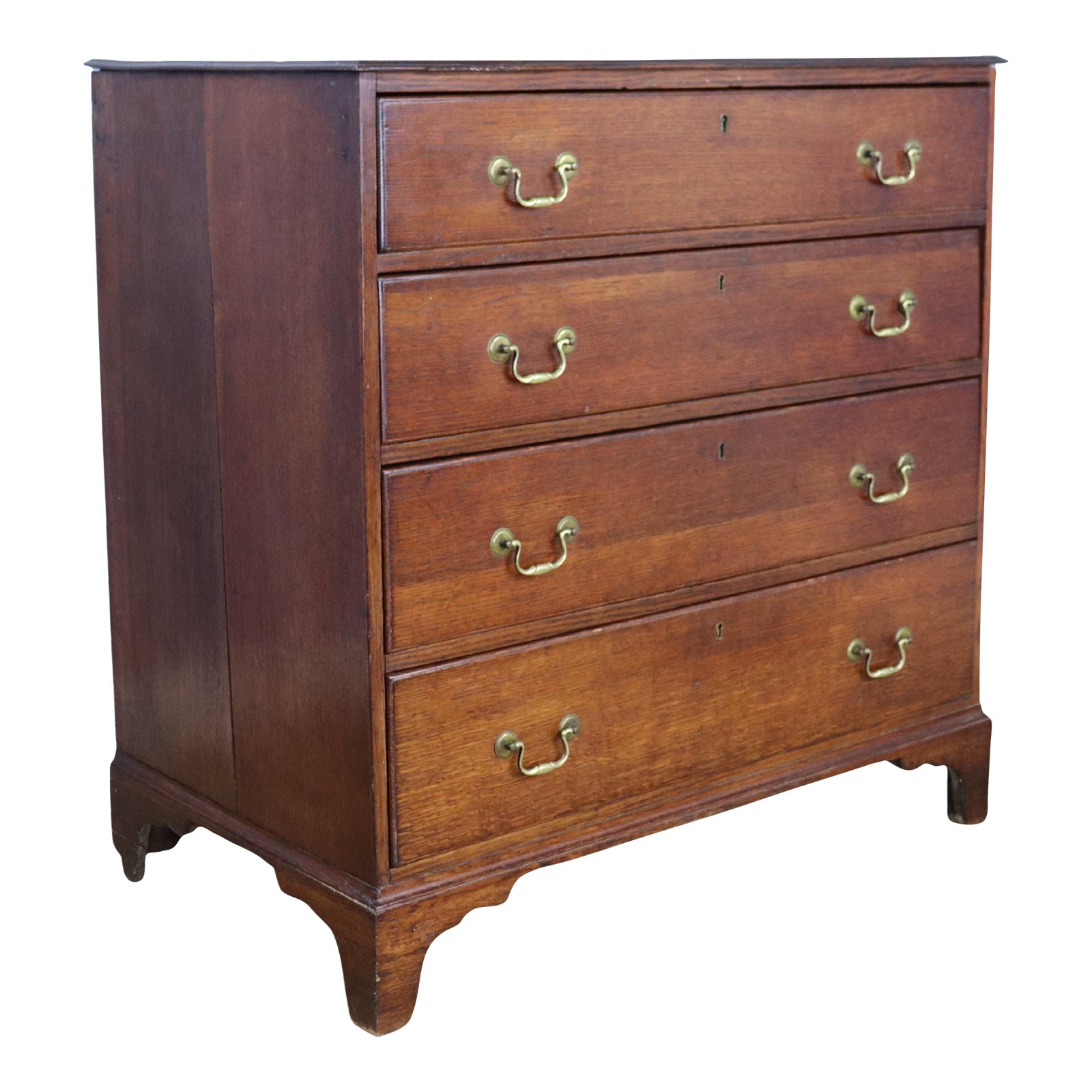 Antique Oak Four Drawer Chest of Drawers Chairish