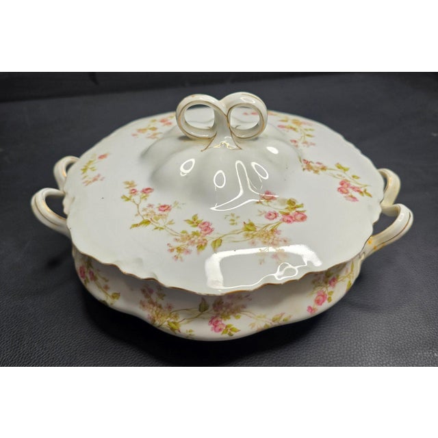 Antique Heinrich and Co. Selb, Bavaria Ranson Porcelain Covered Tureens - Set of 3 For Sale - Image 12 of 16