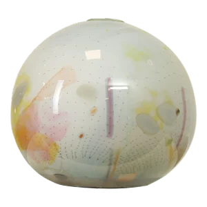 1984 Studio Art Glass Orb Sculpture or Vase by Robert Palusky
