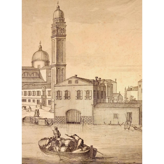 Venice: 18th Century View of the Basilica of S. Pietro Di Castello by Domenico Lovisa, 1720 For Sale - Image 4 of 4