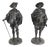 Bronze Statues Rubens and Van Dyck by Jean Jules Salmson, Set of 2 For Sale
