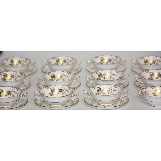 Traditional Royal Crown Derby "Marquis" Pattern Dinnerware - Set of 76 For Sale - Image 3 of 11