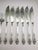 Art Nouveau Iris Pattern Fish Cutlery in Silver from Henin & Cie, 1900s, Set of 12 For Sale - Image 10 of 18