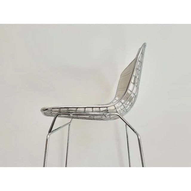 Midcentury Bertoia Style Bar Stools - Set of Four For Sale - Image 15 of 15