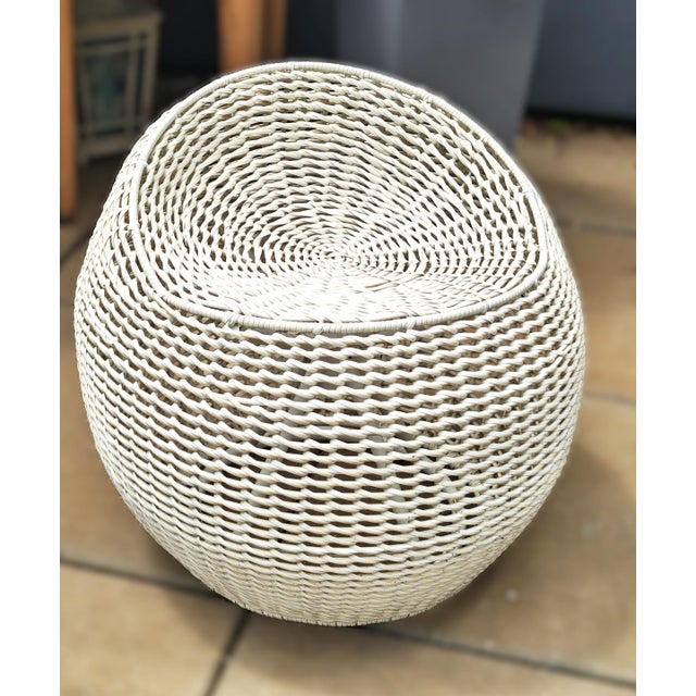 Palecek Palecek Outdoor Open Weave Swivel Stool For Sale - Image 4 of 9