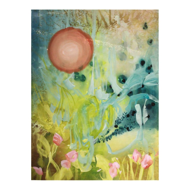 "The Quiet Resilience of Feathers" Original Abstract Contemporary Painting by Mel Rea For Sale