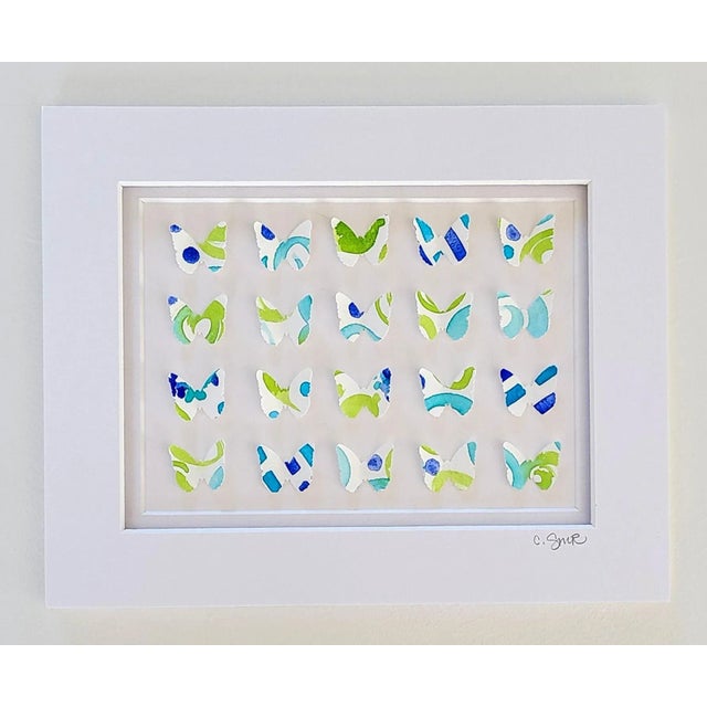 "Endless Summer Butterflies" Original Abstract Collage by Suzanne MacCrone Rogers For Sale - Image 9 of 9