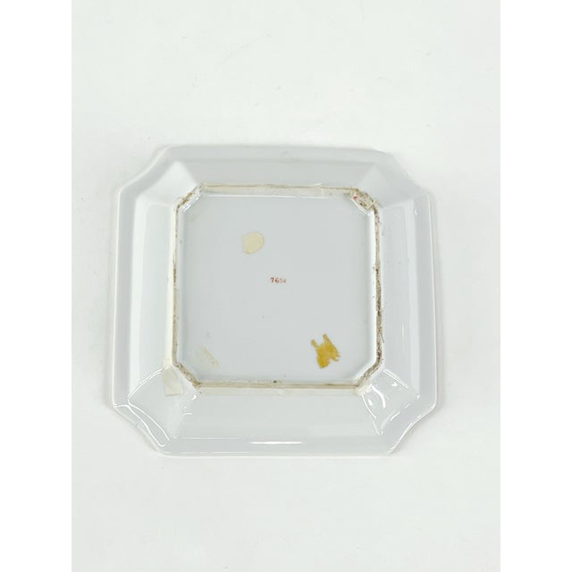 Vintage classic porcelain trinket dish by Andrea by Sadek 8.25" x 8.25" x 1.25"