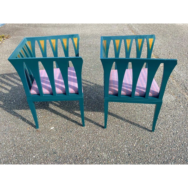 Blue Vintage Eliel Saarinen "Blue" Chairs- A Pair. For Sale - Image 8 of 12