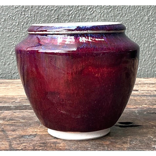Late 20th Century Vintage Original Studio Pottery Pot For Sale - Image 5 of 12