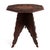 English Anglo Indian Intricately Carved Teak Folding Campaign Table Octagon Top For Sale - Image 3 of 17