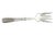 Silver Silver Fish Serving Fork with Floral Motifs in Relief on the Handle For Sale - Image 8 of 8