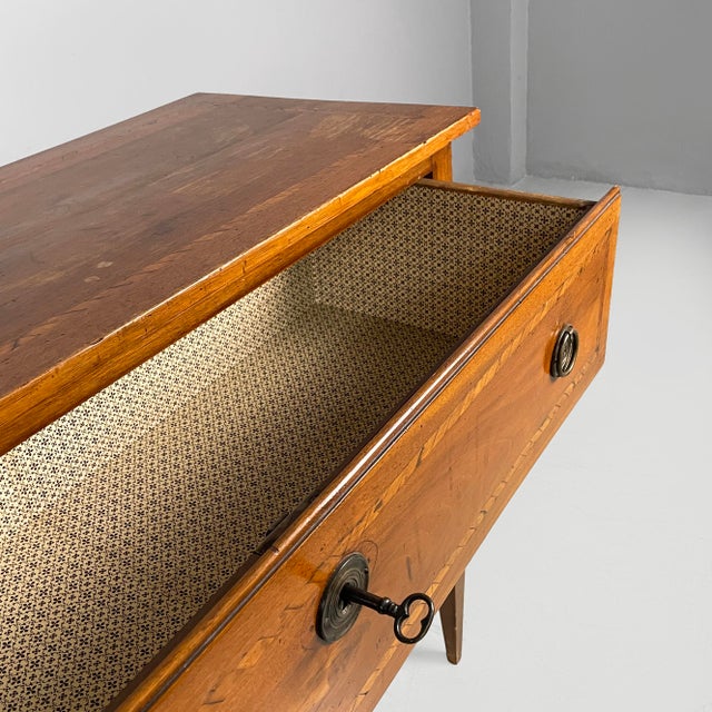 Italian Directoire Style Chest of Drawers in Wood, 1930s For Sale - Image 11 of 18
