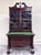 Brown Antique Empire Flame Mahogany Secretary Desk and Bookcase For Sale - Image 8 of 18
