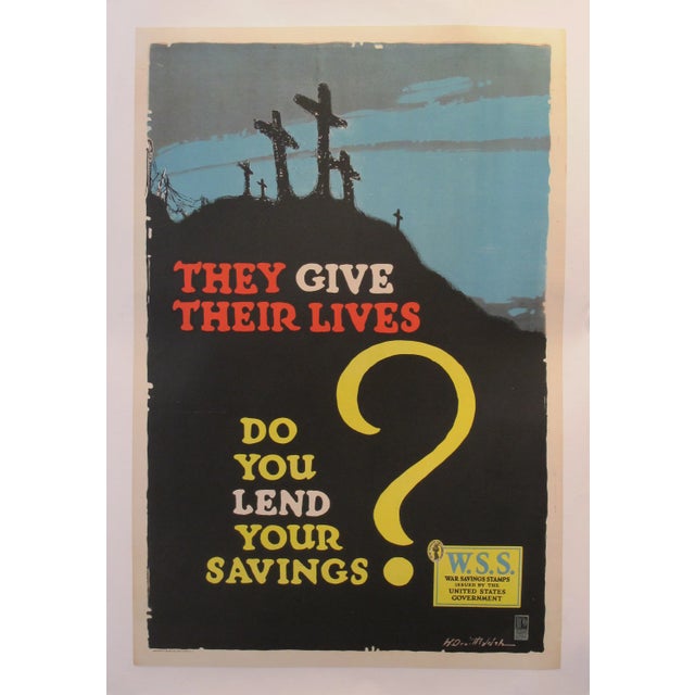 Traditional Antique American World War I Poster For Sale - Image 3 of 3