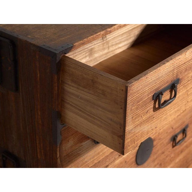 Japanese Tansu in Wood For Sale - Image 10 of 14
