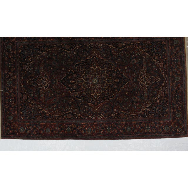 Persian 1920s Antique Persian Mohtasham Kashan Rug - 4′5″ × 7′ For Sale - Image 3 of 8