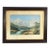 Antique Italian Watercolor Landscape Scene With Ebonized Walnut Frame C1890 For Sale