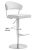 Cosmo White Steel Bar Stool For Sale - Image 10 of 12