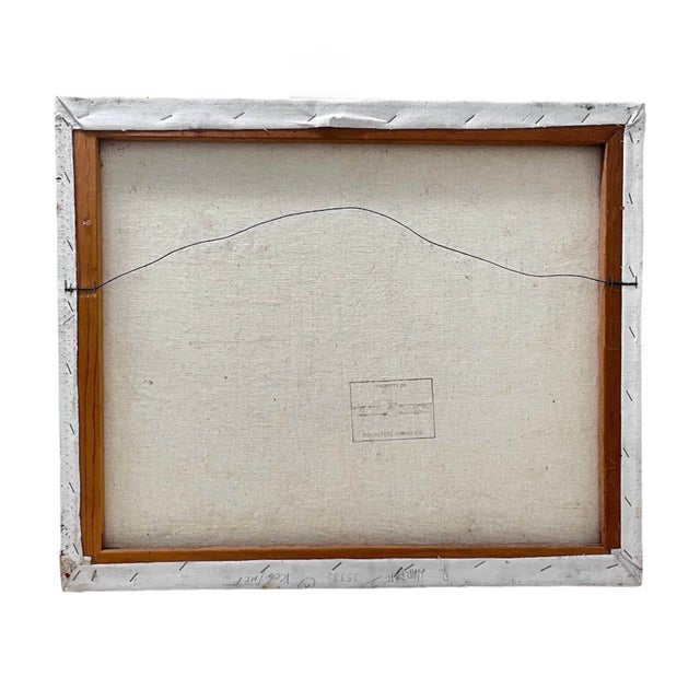 1970s Vintage Paris Street Scene Oil Painting For Sale - Image 4 of 4