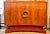 Late 20th Century Curved Cabinet Aphelion in Matched Figured Flame Olivewood For Sale - Image 5 of 6