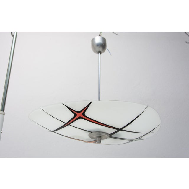 Gray Mid-Century Space Age Pendant, Former Czechoslovakia, 1960s For Sale - Image 8 of 17