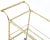 Brass Solid Brass Faux Bamboo Rectangular Shape Two-Tier Serving Cart For Sale - Image 8 of 13
