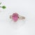 2.7ct Pink Tourmaline Ring With Natural Diamonds: Solid 14k Gold, Oval 10x8mm, Size 6.75 For Sale - Image 4 of 6