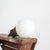 Antique Church Opaline Milk Glass Globe Pendant Light, 1940s For Sale - Image 3 of 8