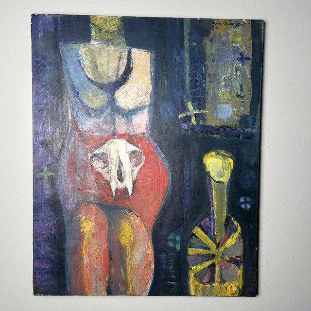 Senō, Mysterious Elegance, 1964, Oil on Canvas For Sale - Image 17 of 17