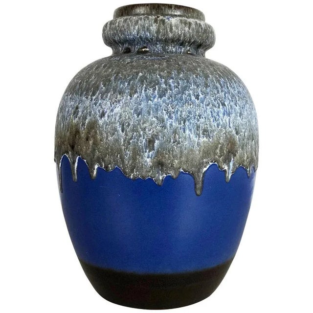 Large Pottery Fat Lava Multicolor 286-42 Vase Made from Scheurich, 1970s For Sale - Image 14 of 14