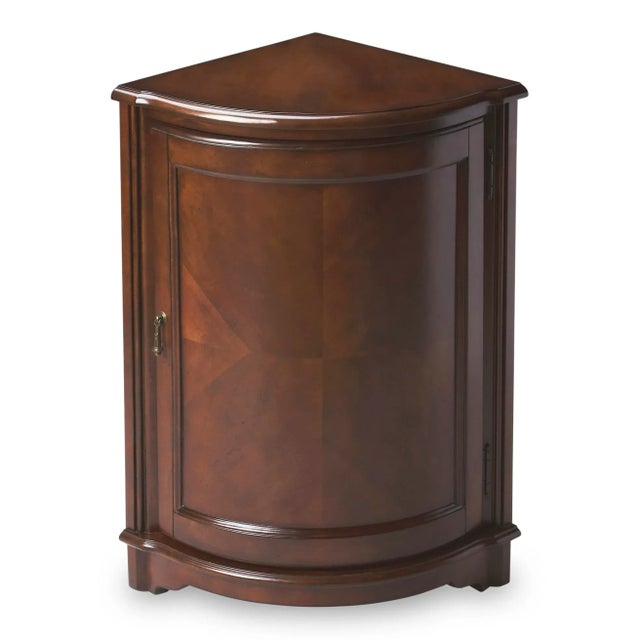 Brown Durham Corner Cabinet, Cherry Brown For Sale - Image 8 of 8