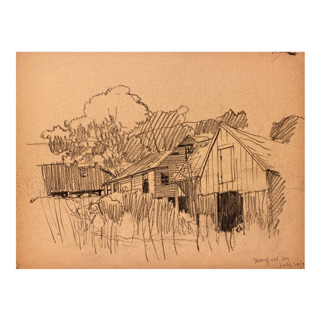 1931 Norman Kent Newfield New York Landscape For Sale