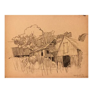 1931 Norman Kent Newfield New York Landscape