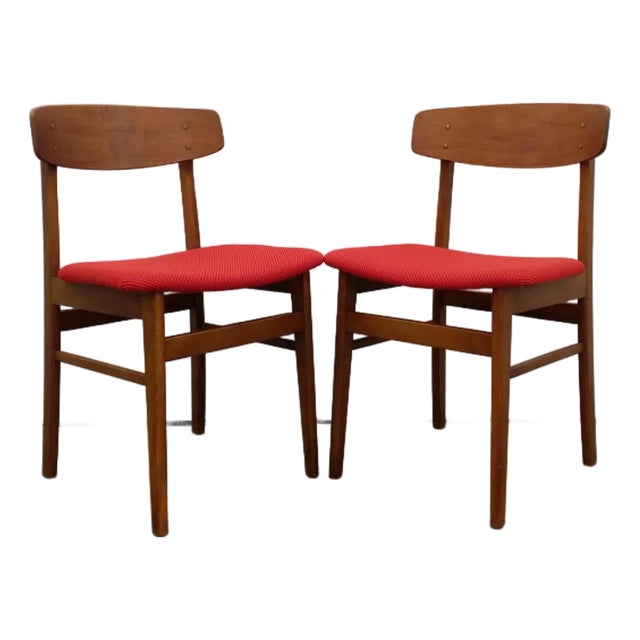 Pair of Vintage Danish Modern Dining Chairs For Sale
