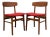 Pair of Vintage Danish Modern Dining Chairs For Sale