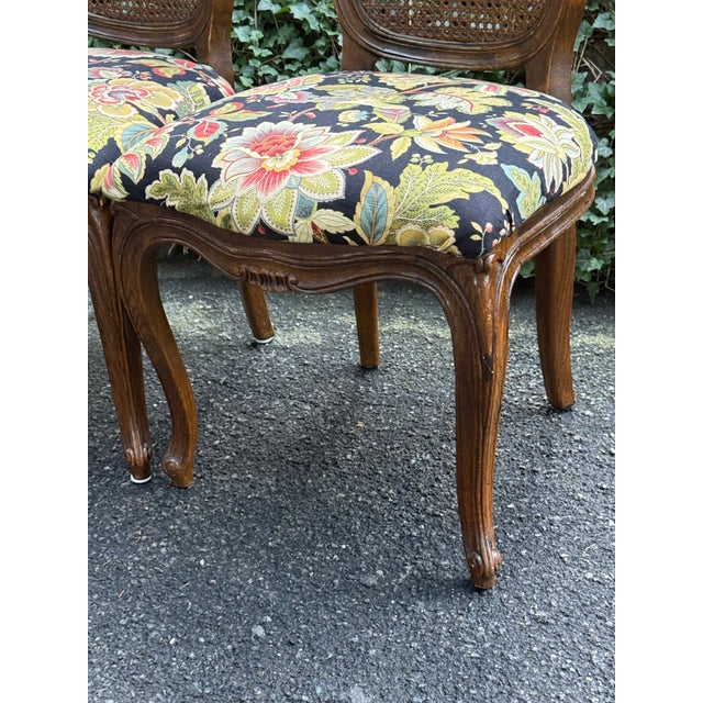Century Furniture Vintage Century Furniture Cane Back Dining Chairs - A Pair For Sale - Image 4 of 11