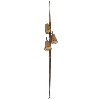 Mid-Century Modern 3-Light Pole Floor Lamp For Sale