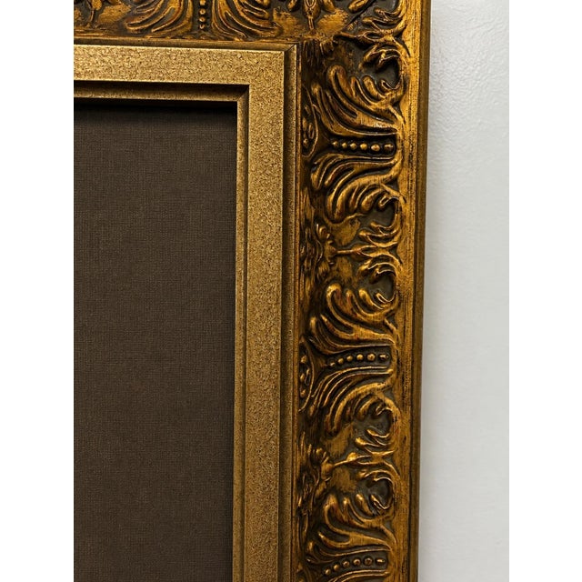 Late 20th Century Vintage Framed “Jenna’s Flowers” Print by Decorative Arts, Inc. For Sale - Image 5 of 9