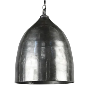 Industrial Nickel Finish Pendant Light