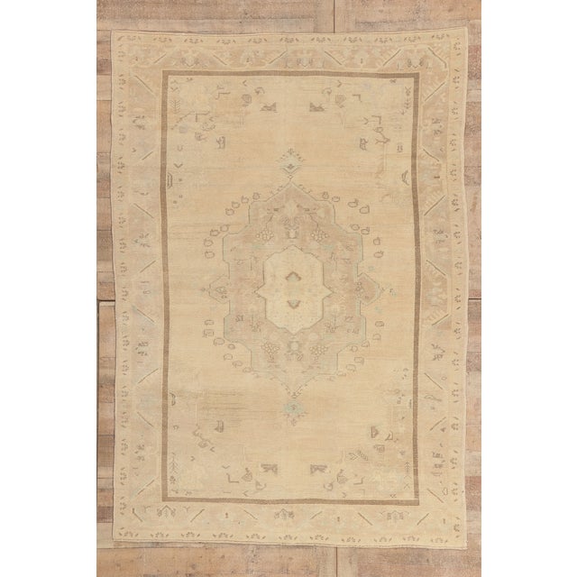 Vintage Turkish Oushak Rug, 06'00 X 08'06 For Sale - Image 10 of 10