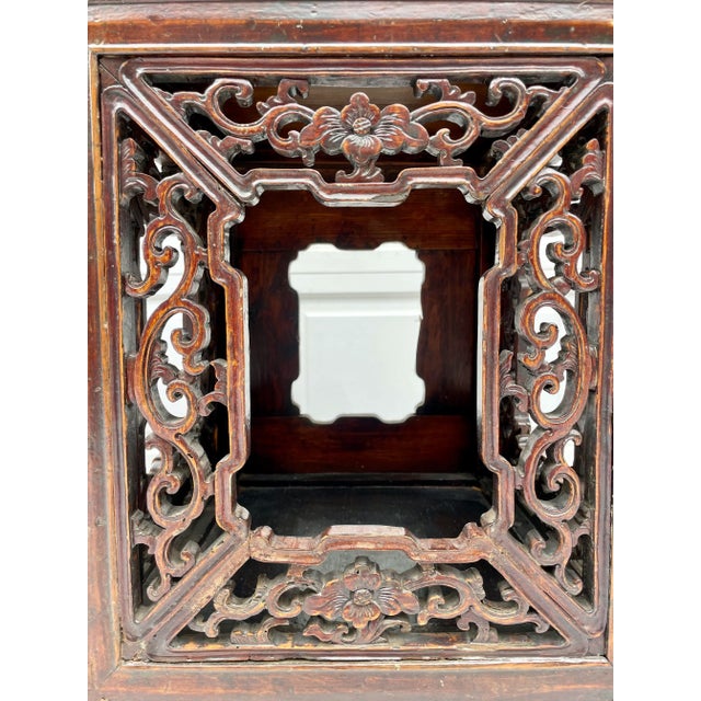 Antique Asian Carved Wood Altar Console Table For Sale - Image 11 of 13