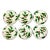 2001 Americana Hollywood Regency Restoration Hardware Holly Berry Salad Plates - Set of 6, Christmas For Sale