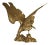 Large Vintage Brass Eagle Statue For Sale