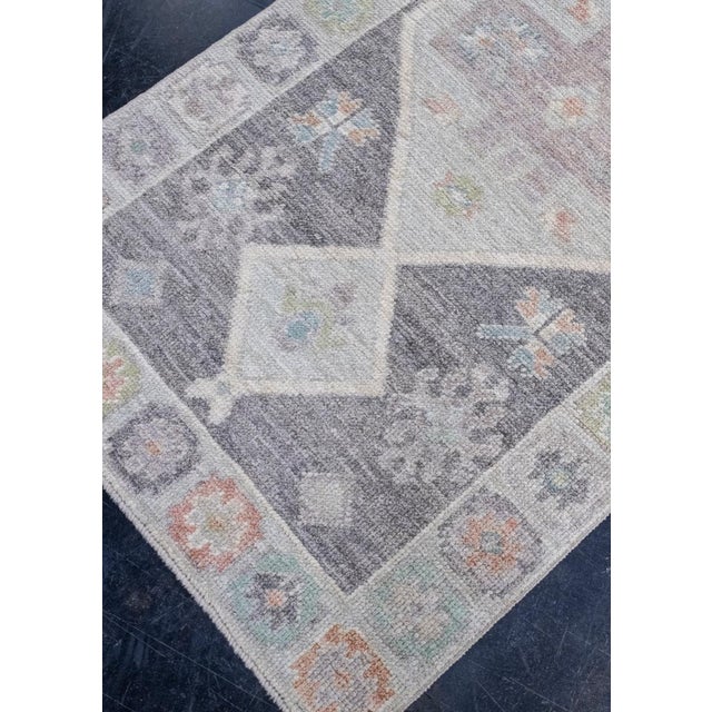 Turkish Turkish Oushak Rug 2'10" x 6'8" For Sale - Image 3 of 8