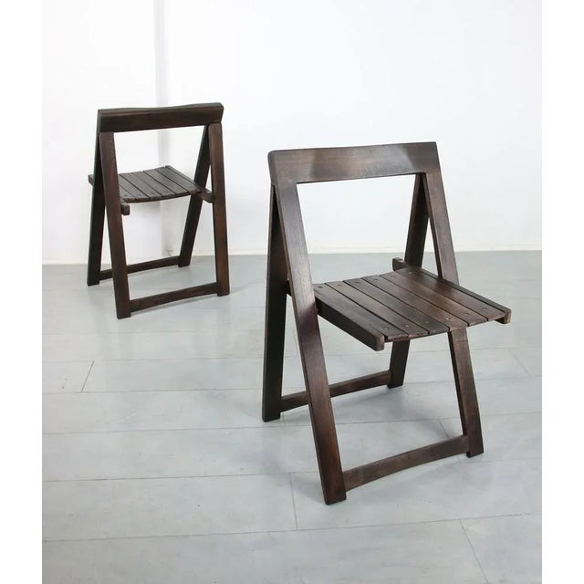 Vintage Trieste Folding Chair by Aldo Jacober for Bazzani For Sale - Image 14 of 18